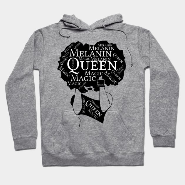 Melanin Queen African American Hoodie by LCQueen